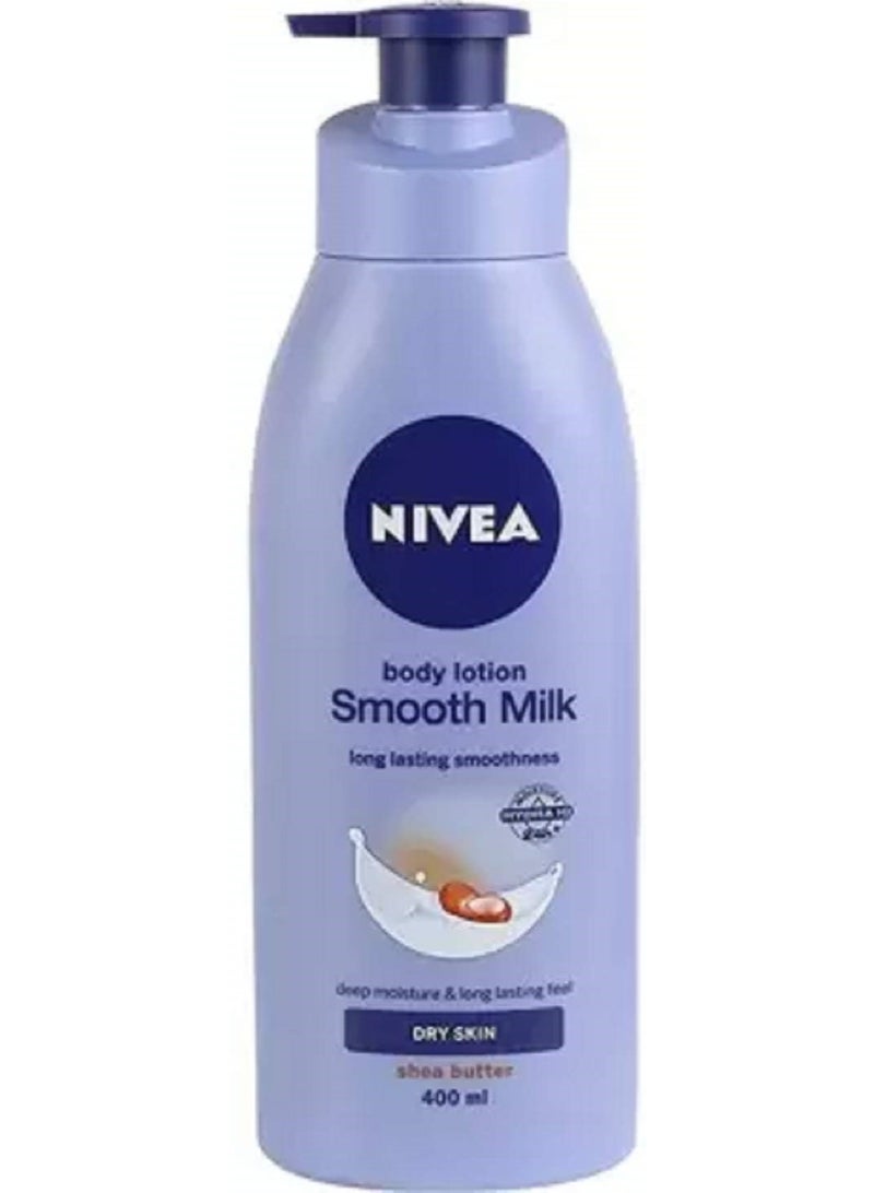 Nivea Nourishing Lotion Body Milk Deep Moisture Serum & Smooth Milk Body Lotion (2 x 400ml) - Image 3